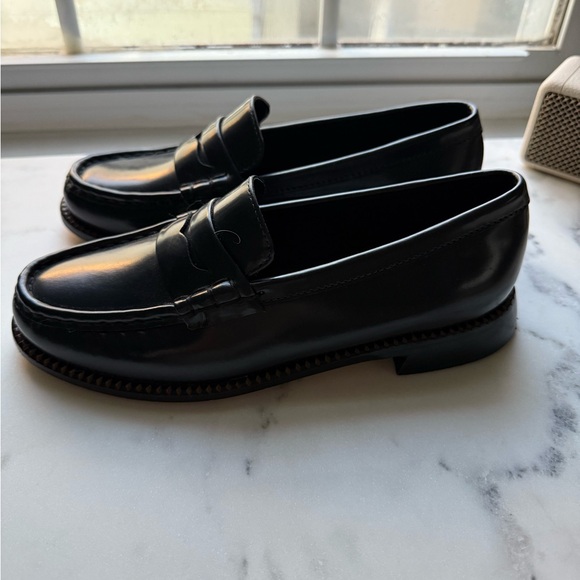 Freda Salvador Navy Patent Leather Elba Loafers - Picture 4 of 8